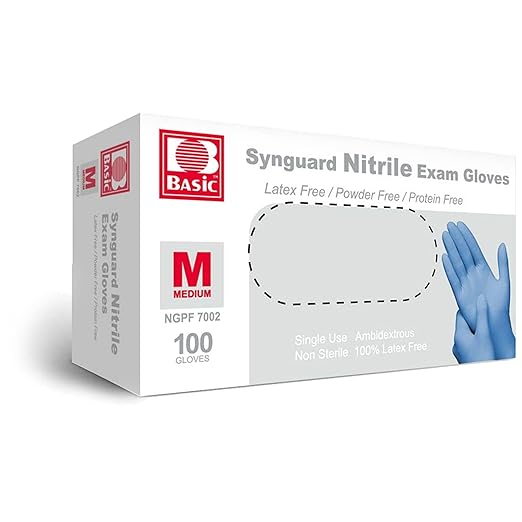 Nitrile Gloves, Size M, 100 / Box