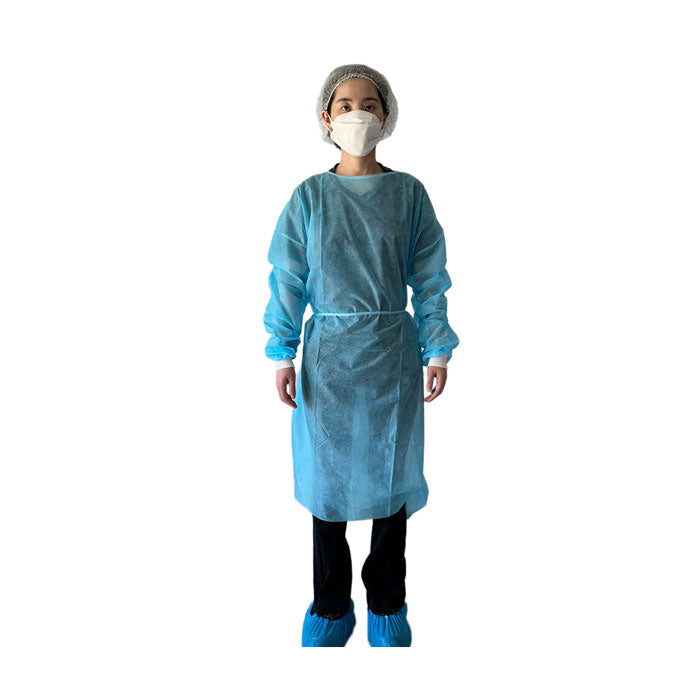 Premium Light Weight Plus Isolation Gown, Large / Universal, Blue, 50 / Bag