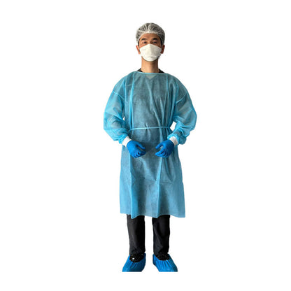 Premium Light Weight Plus Isolation Gown, Large / Universal, Blue, 50 / Bag