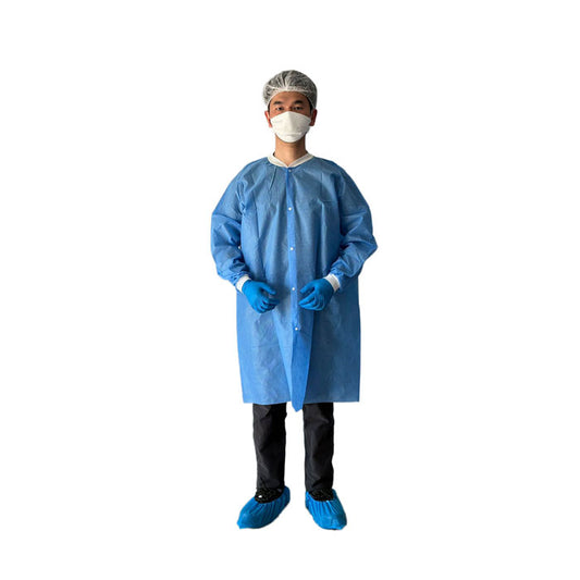 High Performance Lab Coat, XL, Blue, 50 / Bag