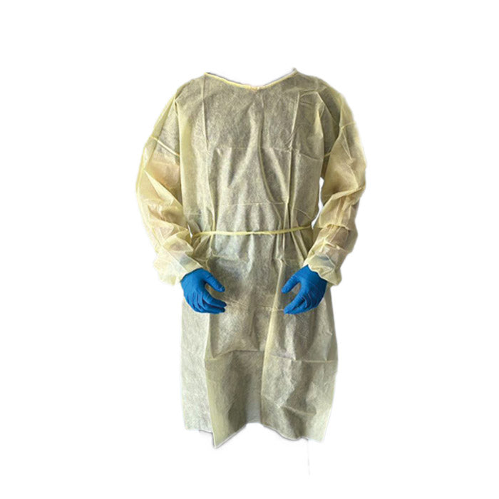 Premium Isolation Gown, Large / Universal, Yellow, 50 / Case