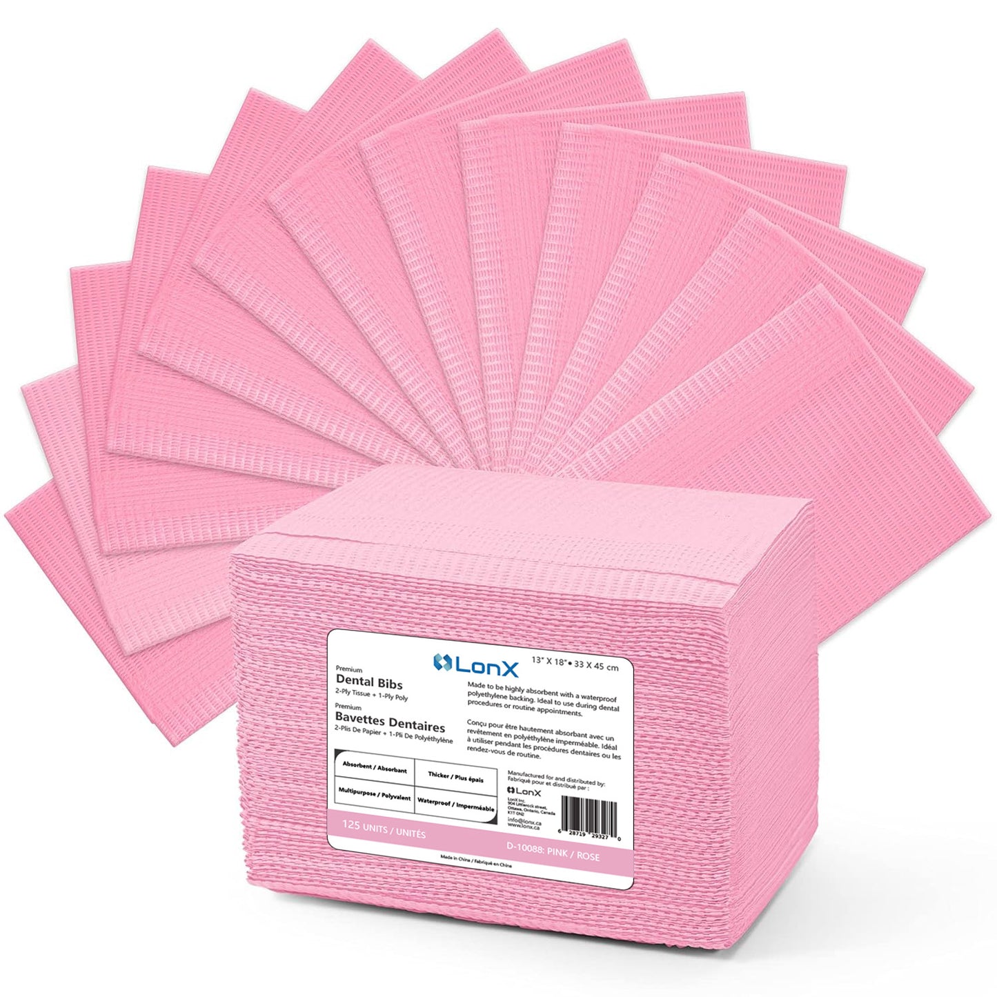 Premium Dental Bibs, 13'' X 18'', 50 / Bag