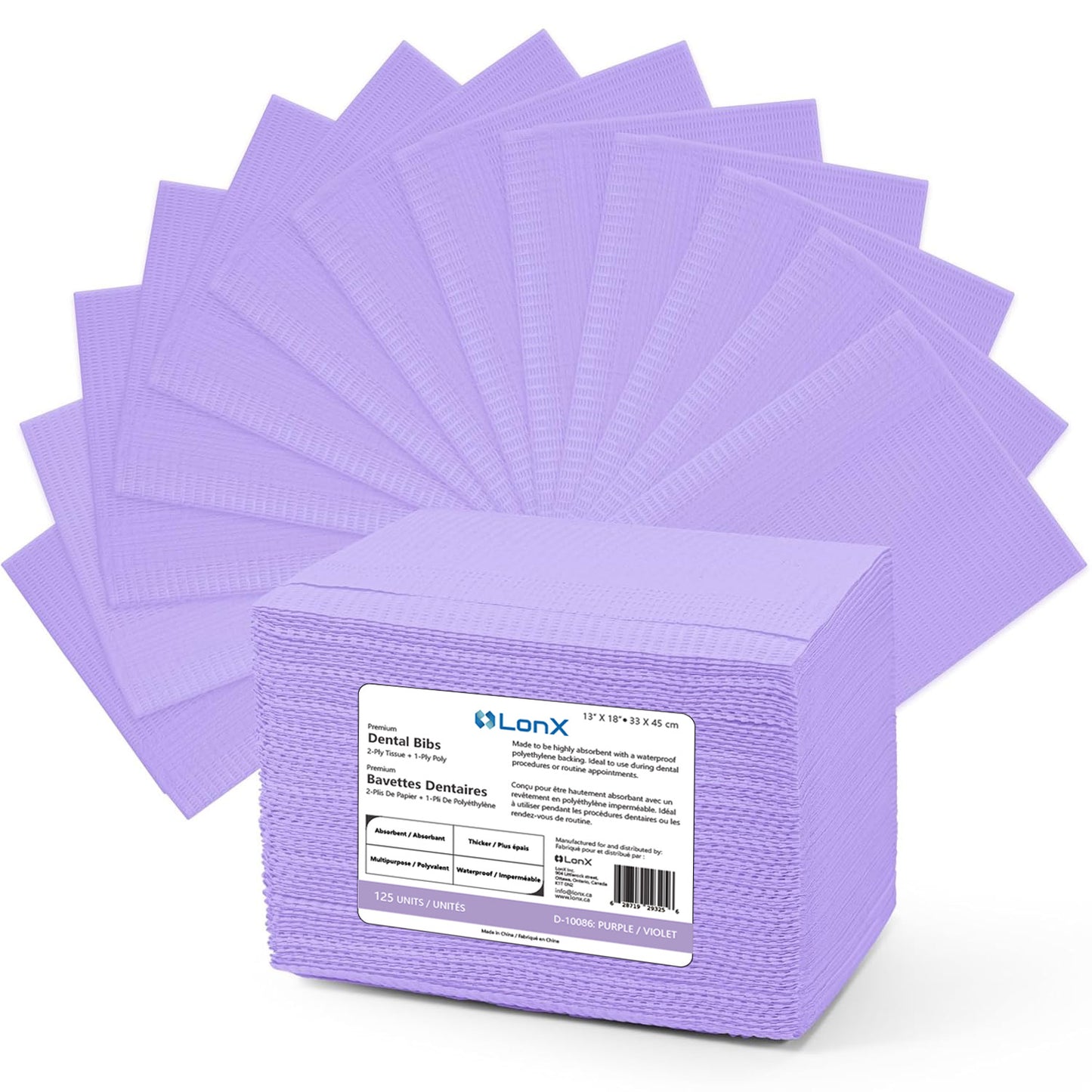 Premium Dental Bibs, 13'' X 18'', 50 / Bag